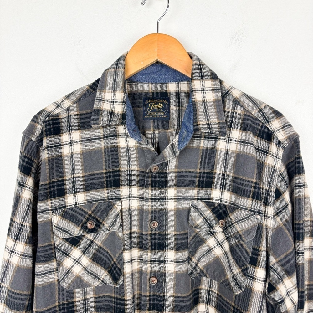 Jachs Men's Classic Living Heritage Thick Flannel Sz L - Picture 3 of 8